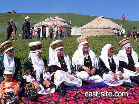 Kyrgyz people in the national
