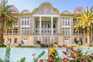 Iran travel to eram garden persian garden in shiraz