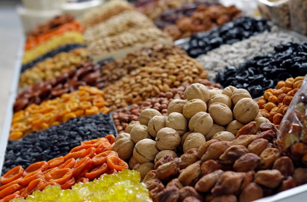 Kazakhstan almaty's green bazaar