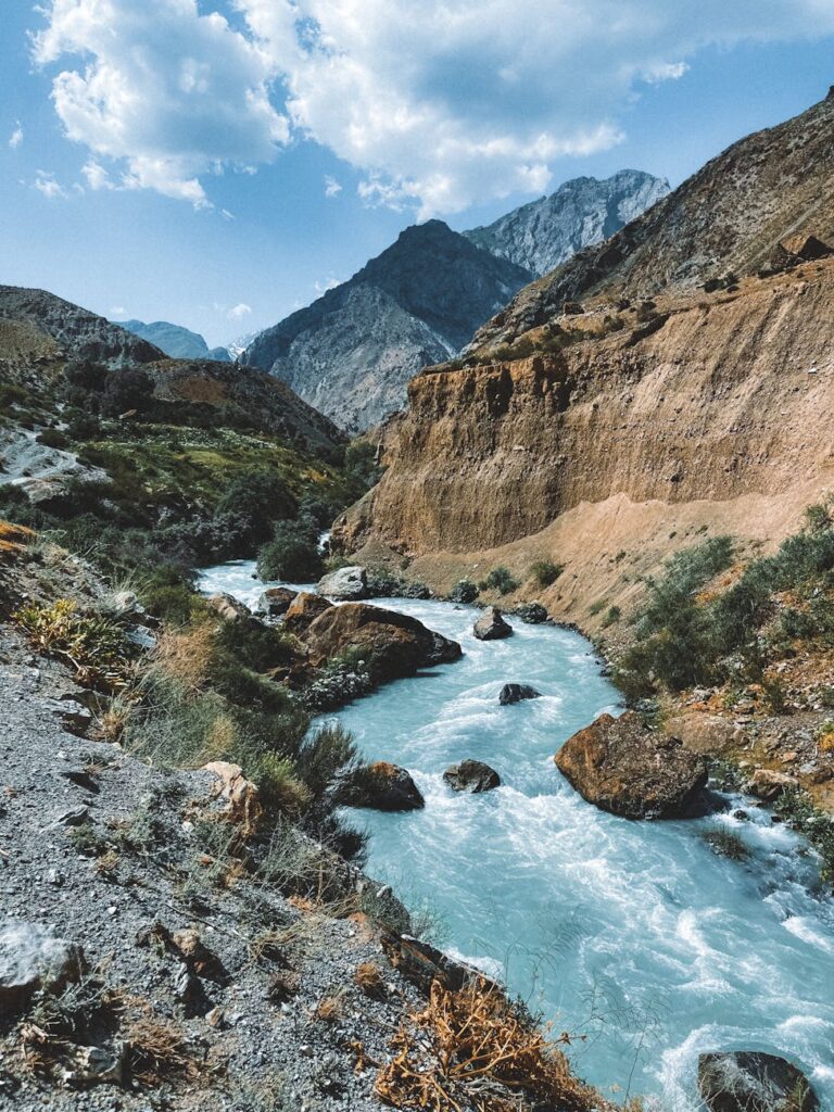 river in valley