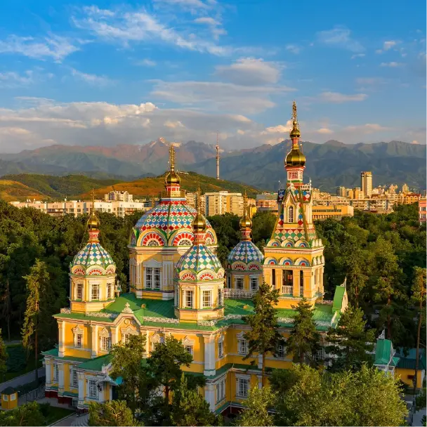 East Site Travel -Acension Cathedral in Almaty on the 5 stans tour@0.75x