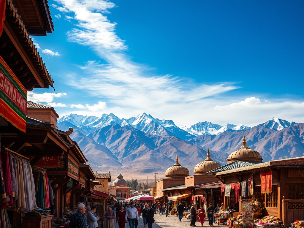 landscape in central asia