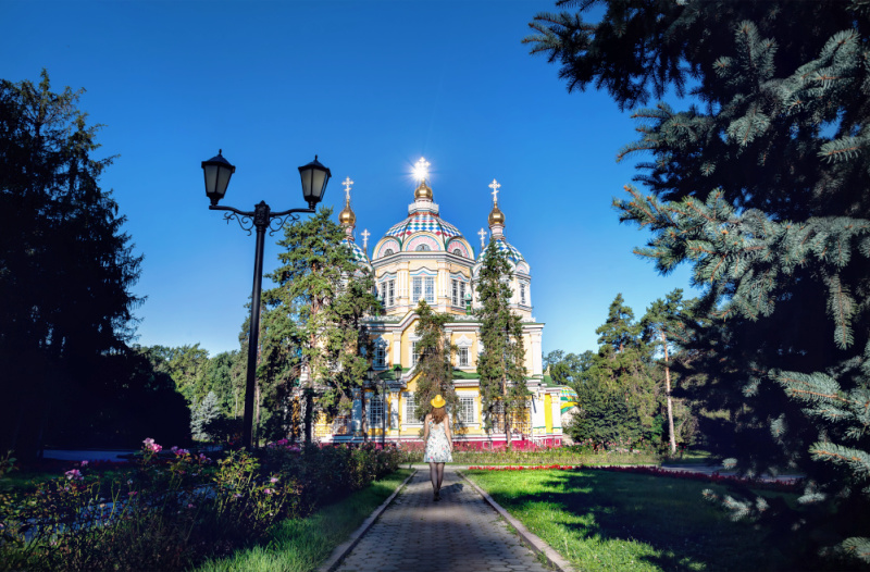 Panfilov Park and Cathedral - Central Asia