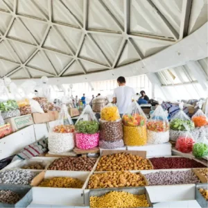 Interior of Chorsu Bazaar