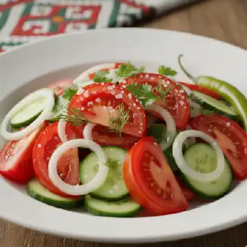 Shakarob Tomato and Onion Vegan Salad