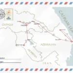 Travel Planning Map Silk Road through Caucasus 13 daysWebp