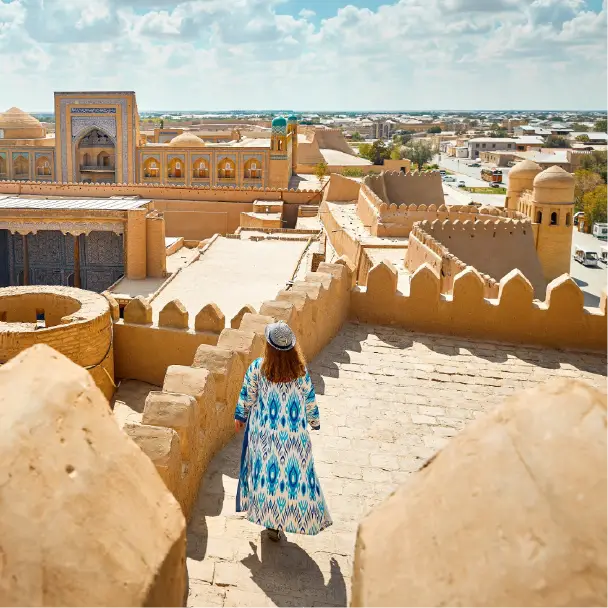 Uzbekistan walled inner city