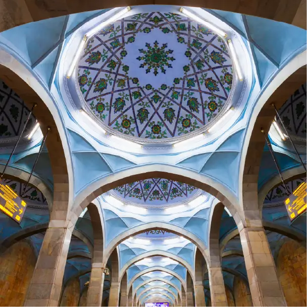 beautiful architecture of Tashkent during a five stans tour
