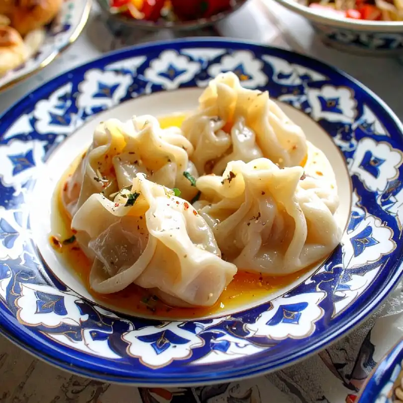 Manti on a Uzbekistan dish
