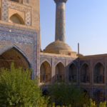 Stunning architectural details of the historic Samarkand mosque