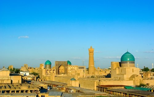 A cityscape in Central Asia