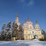 Zenkov's Cathedral, a wooden Russian Orthodox cathedral in Almaty, Kazakhstan