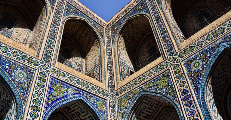 Samarkand madrasa courtyard