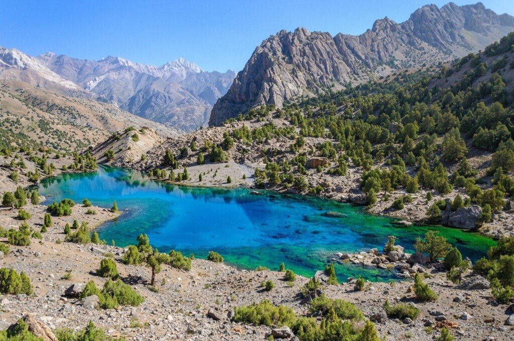 Mountains in Central Asia